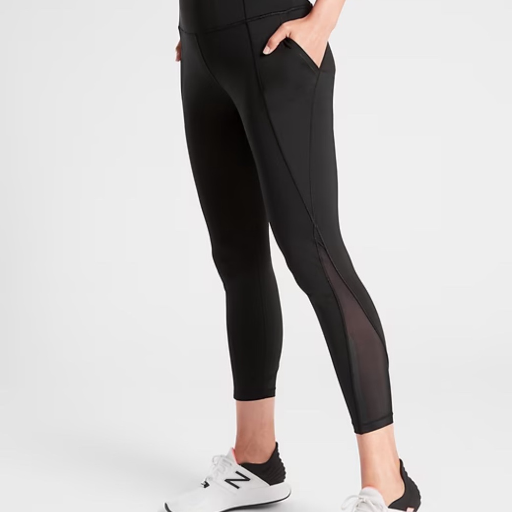 Athleta Lightning 7/8 Tight Leggings Black Small